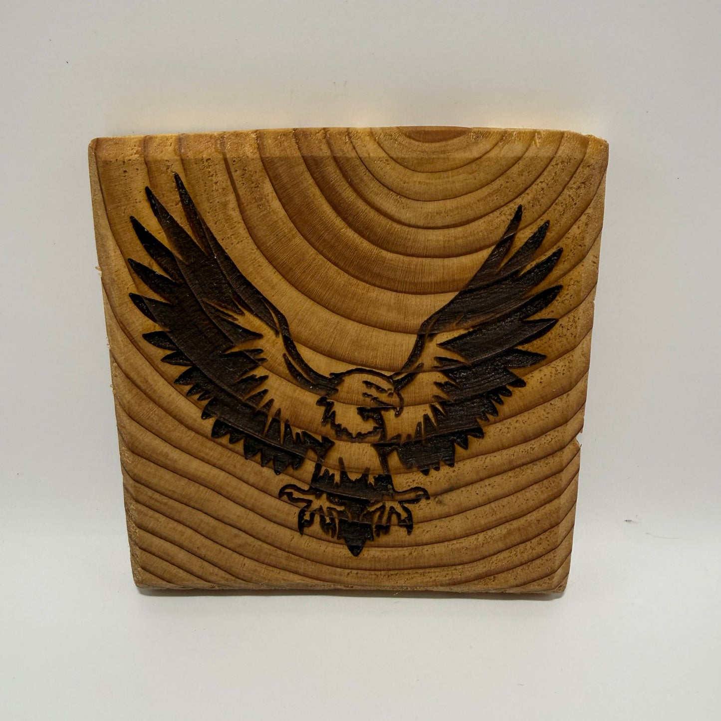 Engraved Coaster - Eagle soaring