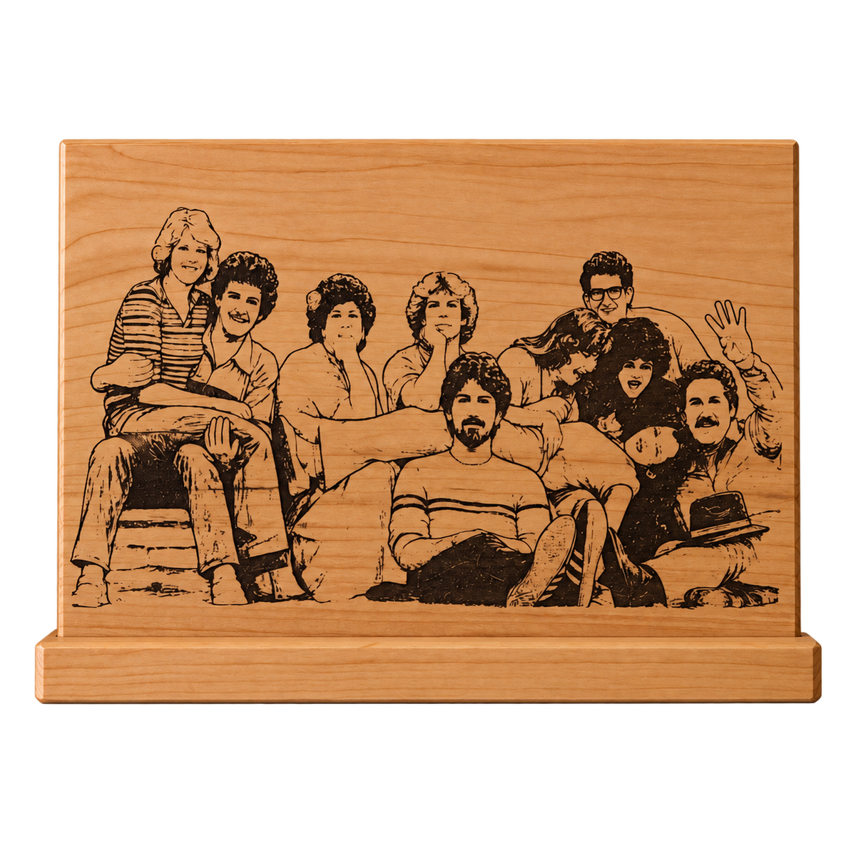 Laser Engraved Photo 5x7 Maple with Stand