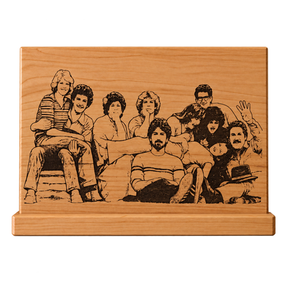 Laser Engraved Photo 5x7 Maple with Stand