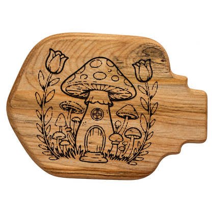 Design inspiration: Mushroom House. Past-work example; choose your size and wood.
