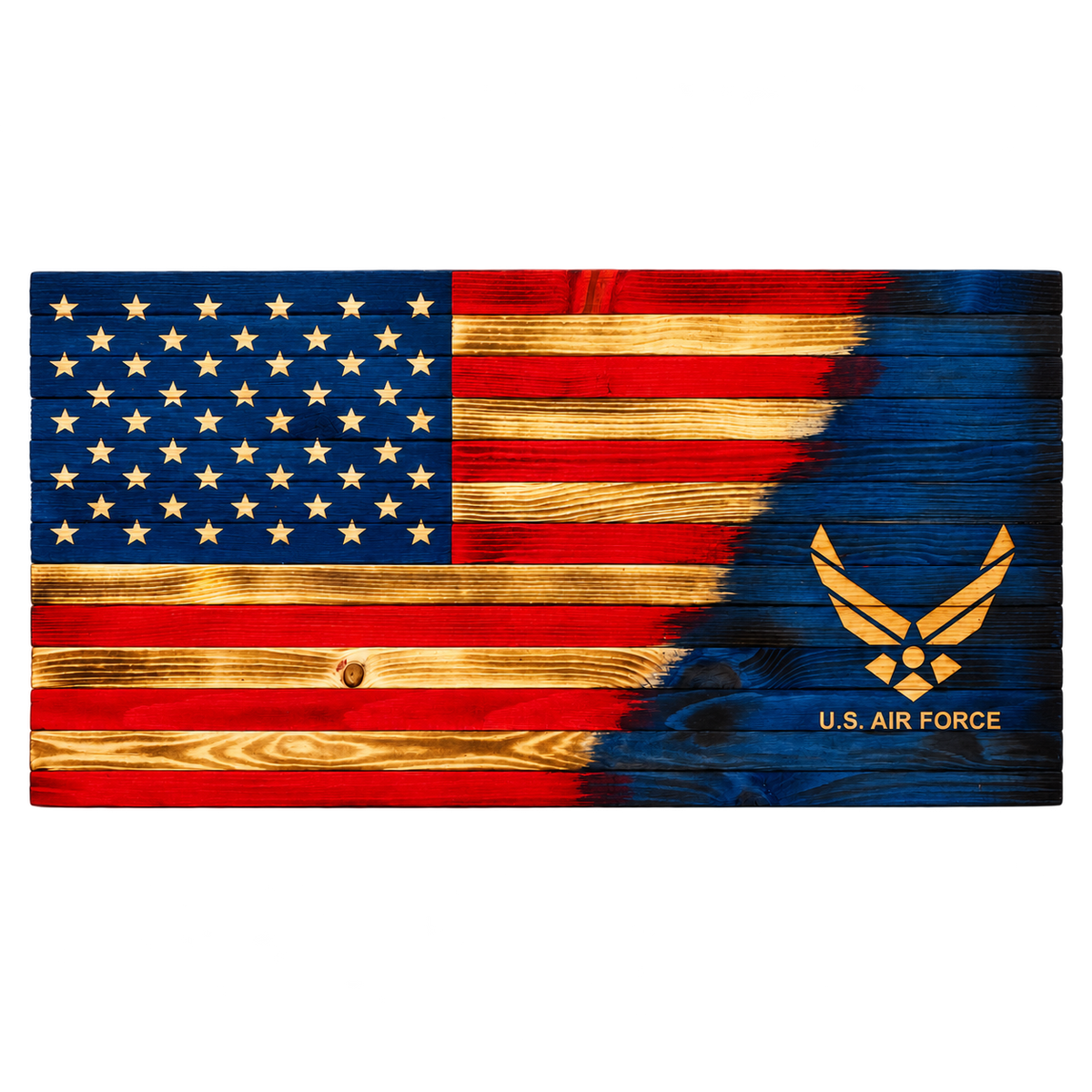 Air Force wooden flag design example.
